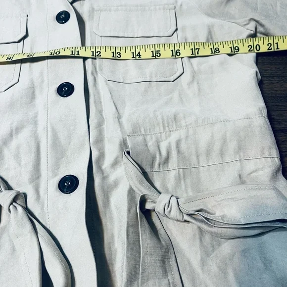 Doe & Rae Beige Utility Jacket - Picture 6 of 7